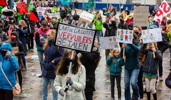 In Utrecht en tientallen andere steden sloegen demonstranten het ‘klimaatalarm’