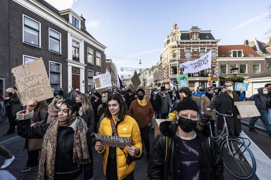 Honderden mensen op de been tijdens Utrechts Woonprotest