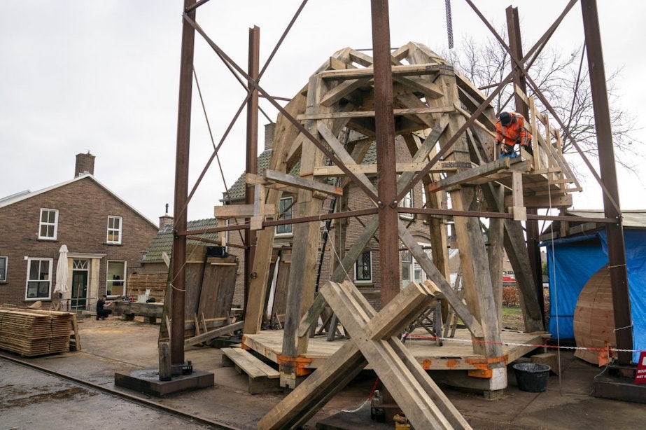 Eindelijk: de reconstructie van de historische stadskraan van Utrecht is bijna af
