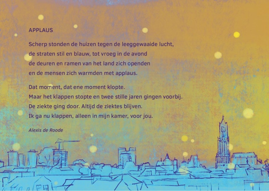 Elf gedichten en duizenden ‘poëziekaarten’ voor Utrechts zorgpersoneel