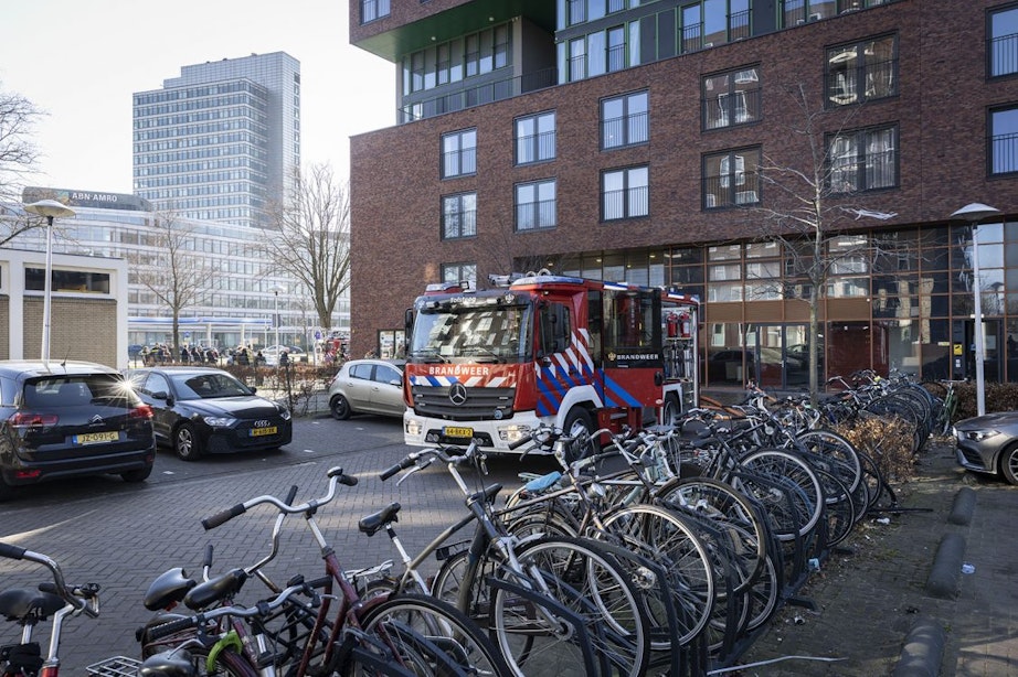 Brand op vijftiende verdieping van wooncomplex City Campus Max in Utrecht