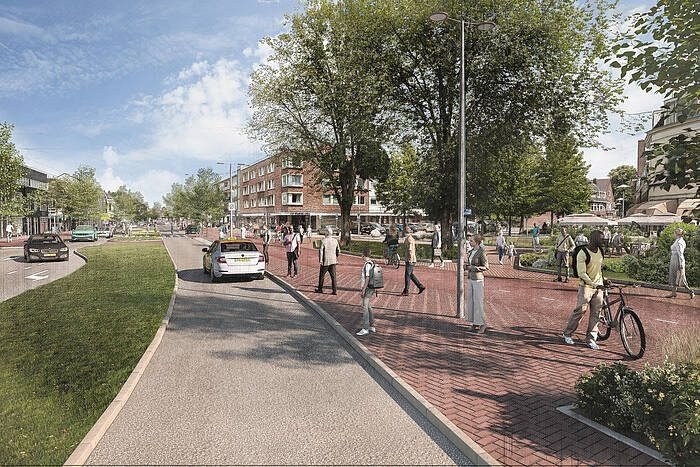 Meer groen en veiligheid, minder auto’s op Amsterdamsestraatweg; herinrichting weer stap dichterbij