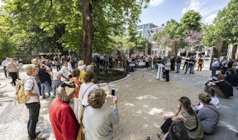 Vernieuwde Pandhof Sinte Marie in Utrechtse binnenstad feestelijk geopend