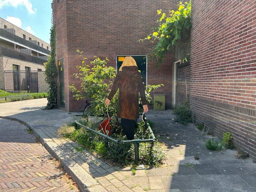 Door Stedin overgeschilderd kunstwerk keert in 3D terug in de Wulpstraat in Utrecht