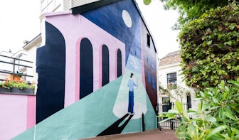 Eerste van reeks nieuwe muurschilderingen verschijnt aan Molenstraat in Utrecht
