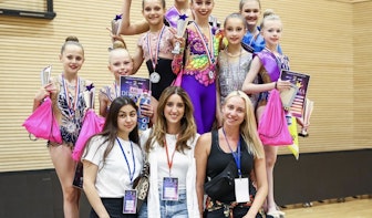 Oekraïense ritmische gymnasten trainen in Utrecht: Eleganza doet mee in Nederlandse top