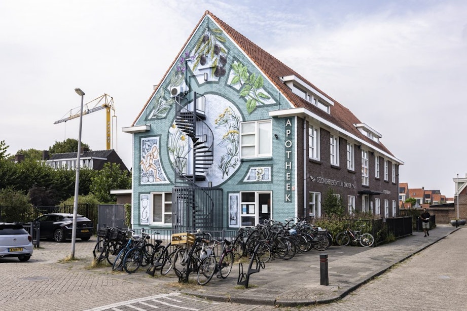 Nieuwe muurschildering op Gezondheidscentrum Ondiep in Utrecht; ‘Er waren genoeg obstakels’