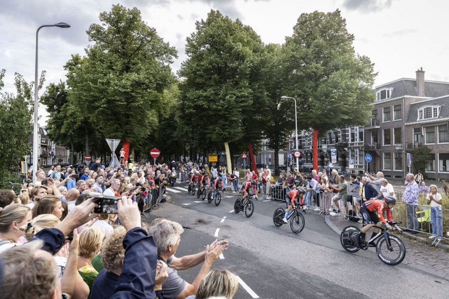 Zo keek Utrecht naar de ploegentijdrit van de Vuelta