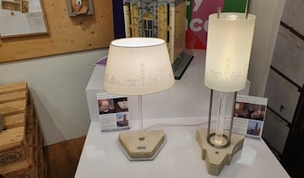 Designlampen gemaakt met restmateriaal van de Domtoren te koop