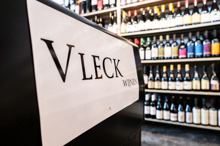Nieuwe winkel Vleck Wijnen aan de Nachtegaalstraat in Utrecht