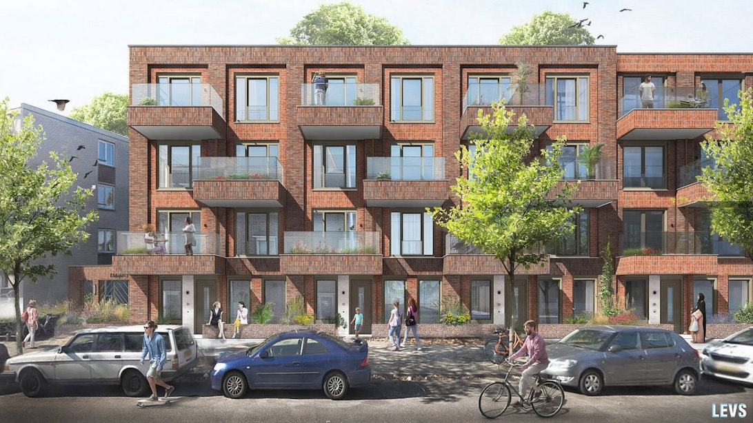 Nieuwbouw sociale huurwoningen aan de Omloop in Utrecht gestart