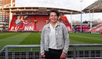 Utrecht volgens Linda Helbling, hoofdtrainer vrouwenteam van FC Utrecht