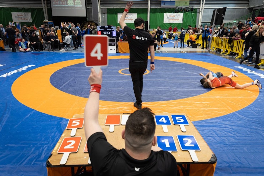 Ruim 700 worstelaars gaan in Utrecht met elkaar de strijd aan tijdens het ‘toernooi der kampioenen’