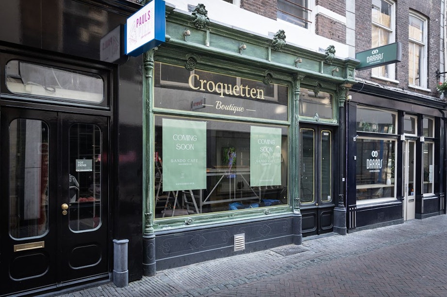 Sandocafé opent op 1 juli in het voormalige pand van Croquetten Boutique in centrum Utrecht