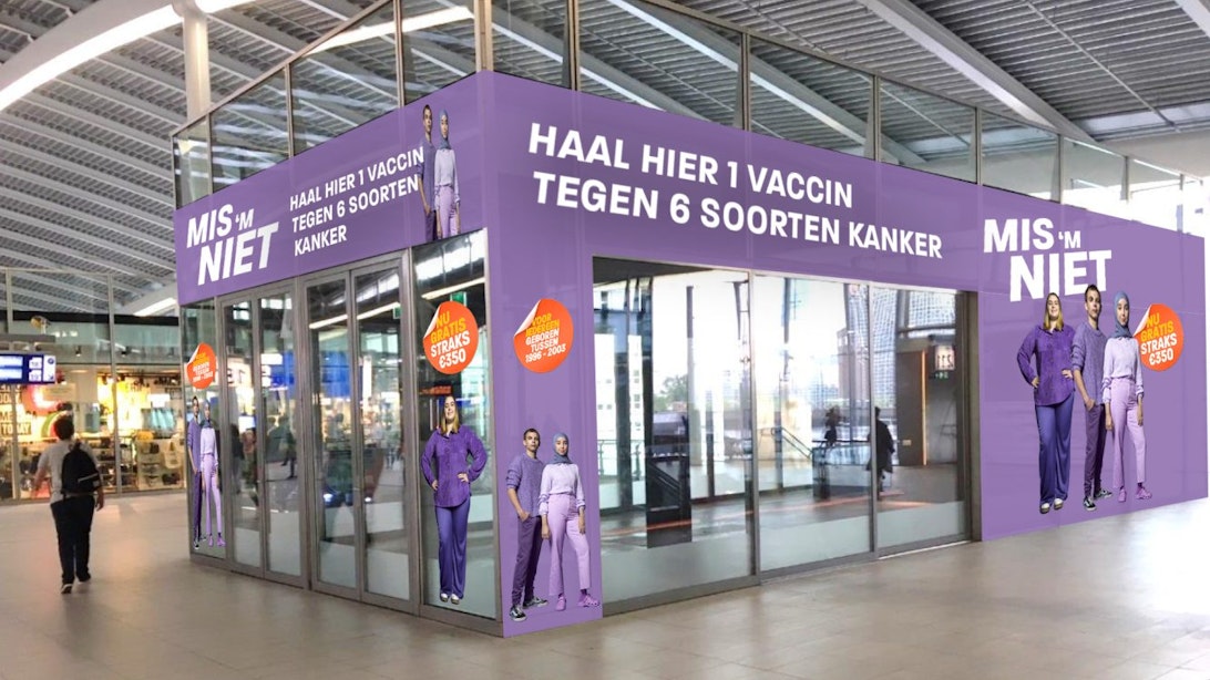 Tijdelijke HPV-vaccinatielocatie geopend op station Utrecht Centraal