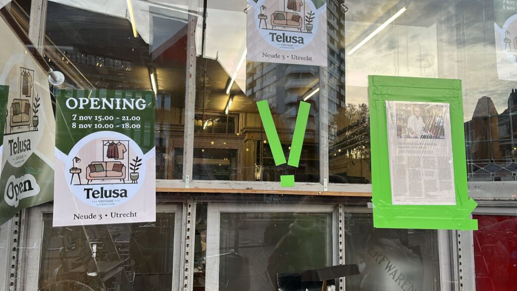 Vintagewinkel opent in voormalig pand van Drogisterij Woortman aan de Neude in Utrecht