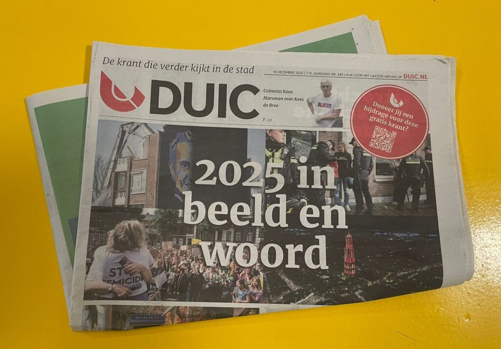 Twee weken geen DUIC-krant; eerstvolgende editie komt donderdag 8 januari uit